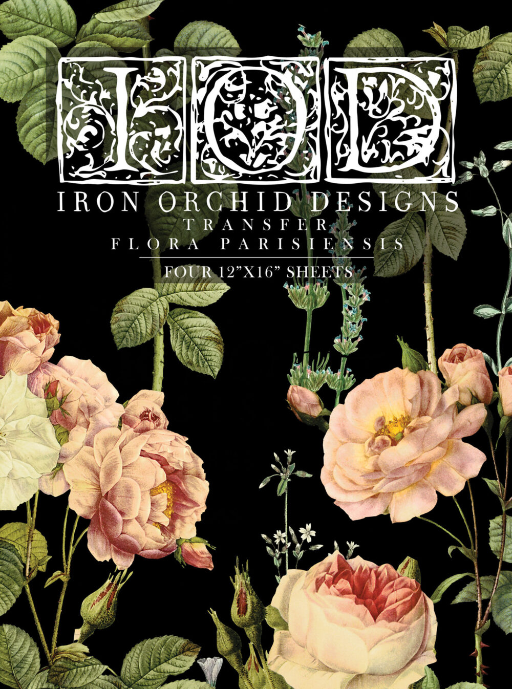 FLORA PARISIENSIS – transfer decorativ - set de 4 pagini A3