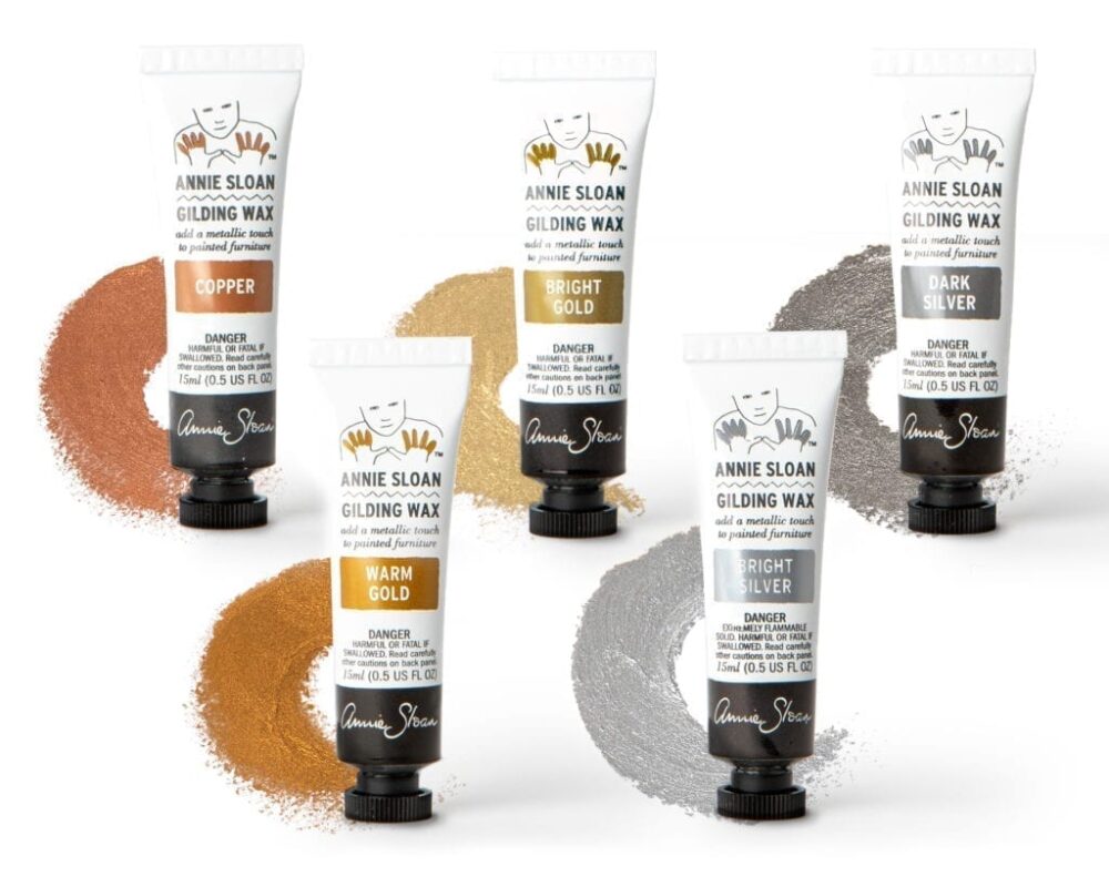 Annie Sloan - Gilding Wax Bright Silver 15 ml - Ceara metalică - imagine 2