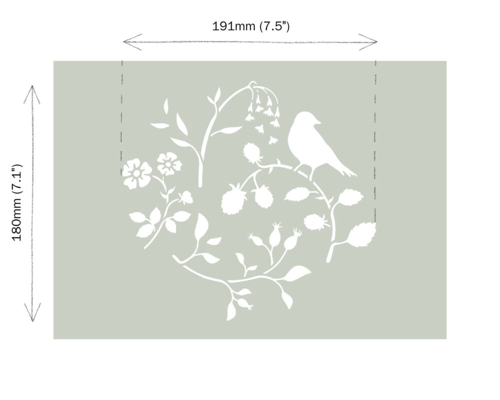 Șablon Annie Sloan Countryside Bird - imagine 6