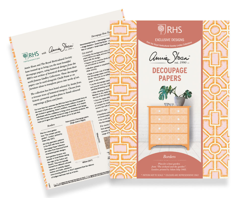 Annie Sloan hârtii de decoupage BORDERS - NOU