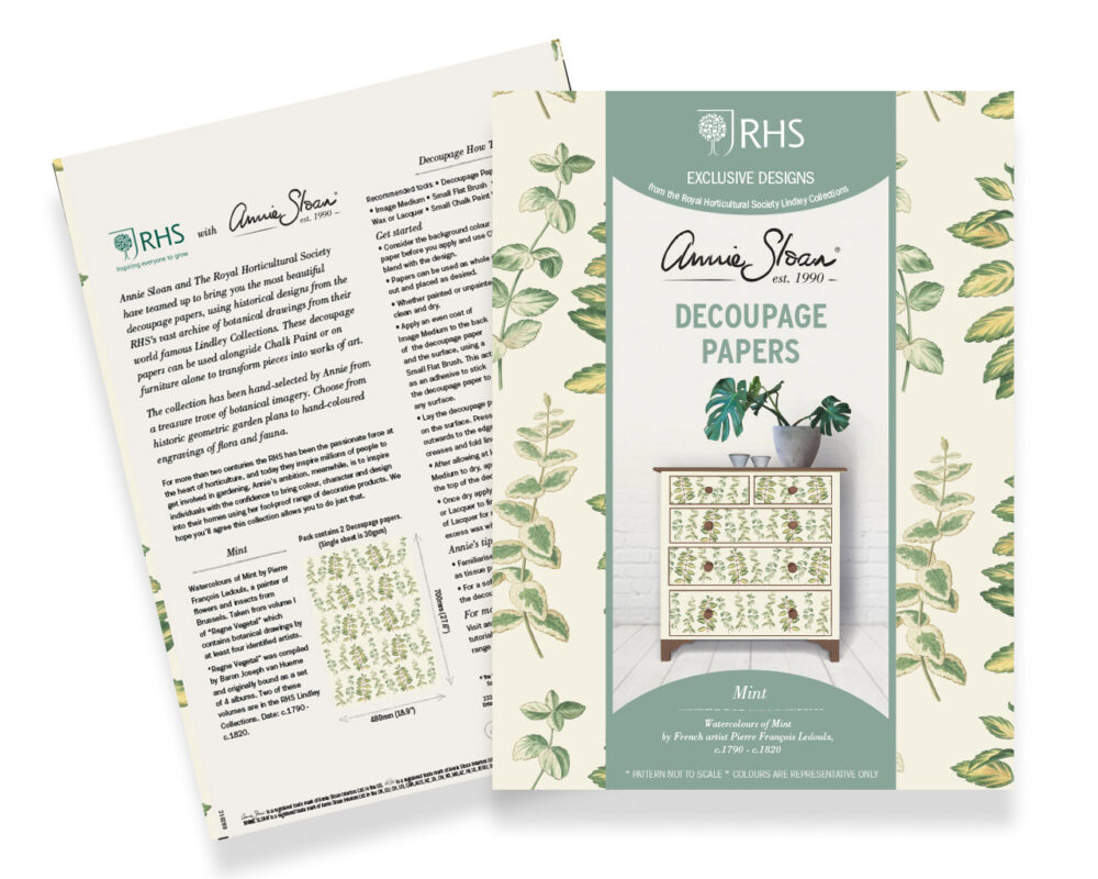 Annie Sloan hârtii de decoupage MINT - NOU