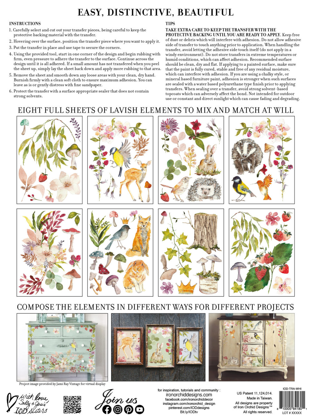 Whispering Willow transfer decorativ – set de 8 pagini A3 - imagine 13
