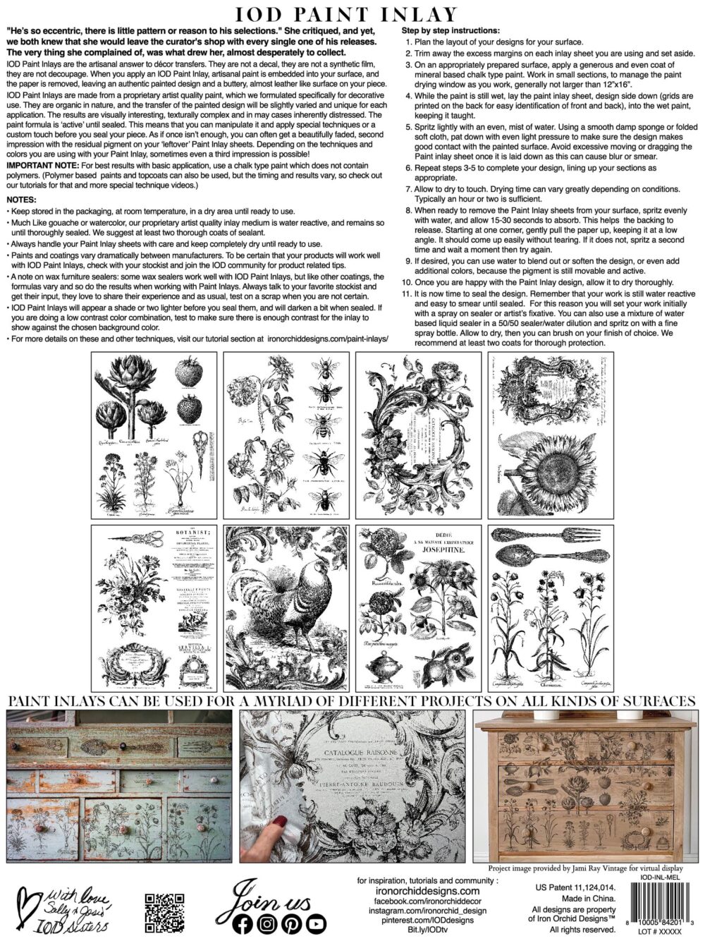 MELANGE – IOD Paint Inlay – set 8 pagini A3 – NOU!! - imagine 12