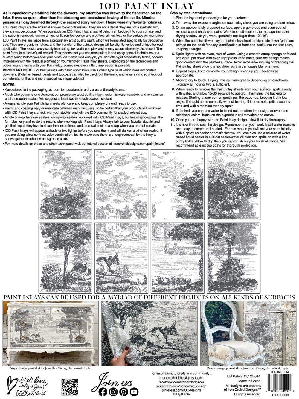 SUMMER VILLA – IOD Paint Inlay – set 8 pagini A3 – NOU!! - imagine 9