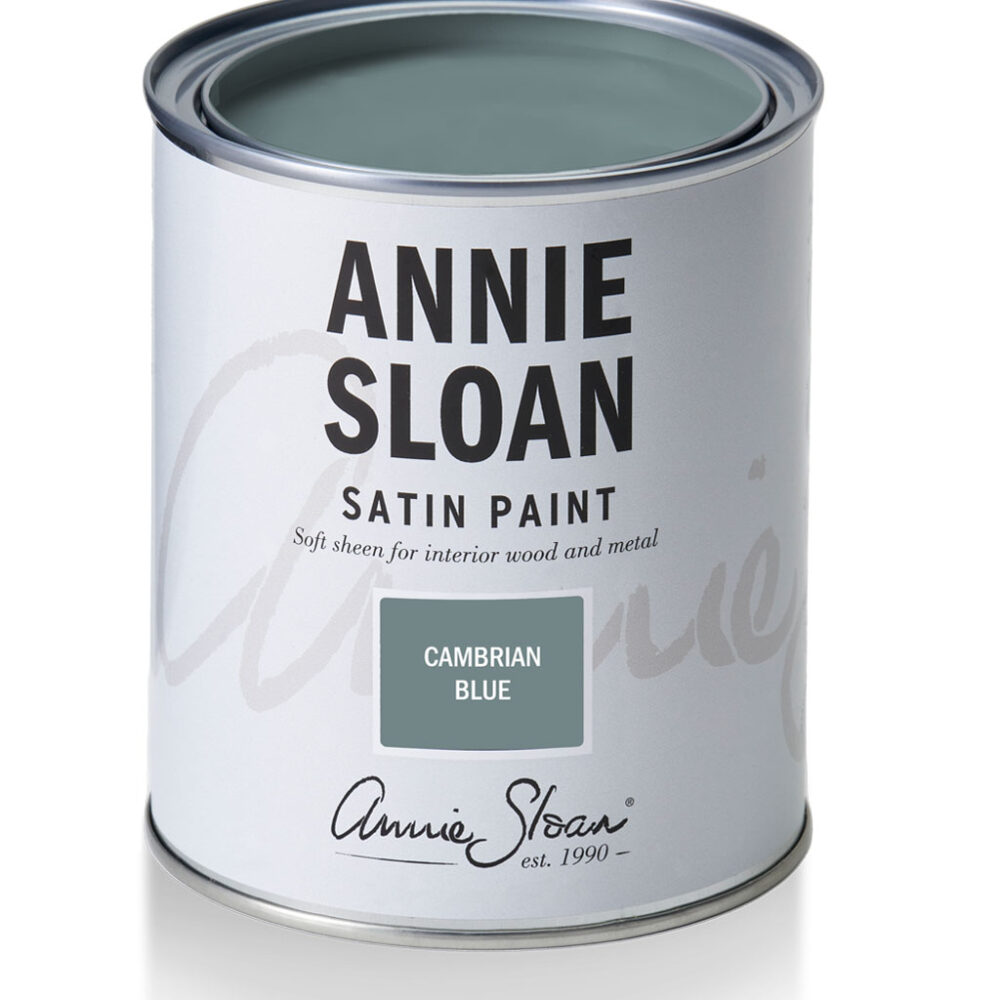 annie sloan satin paint cambrian blue 750 ml