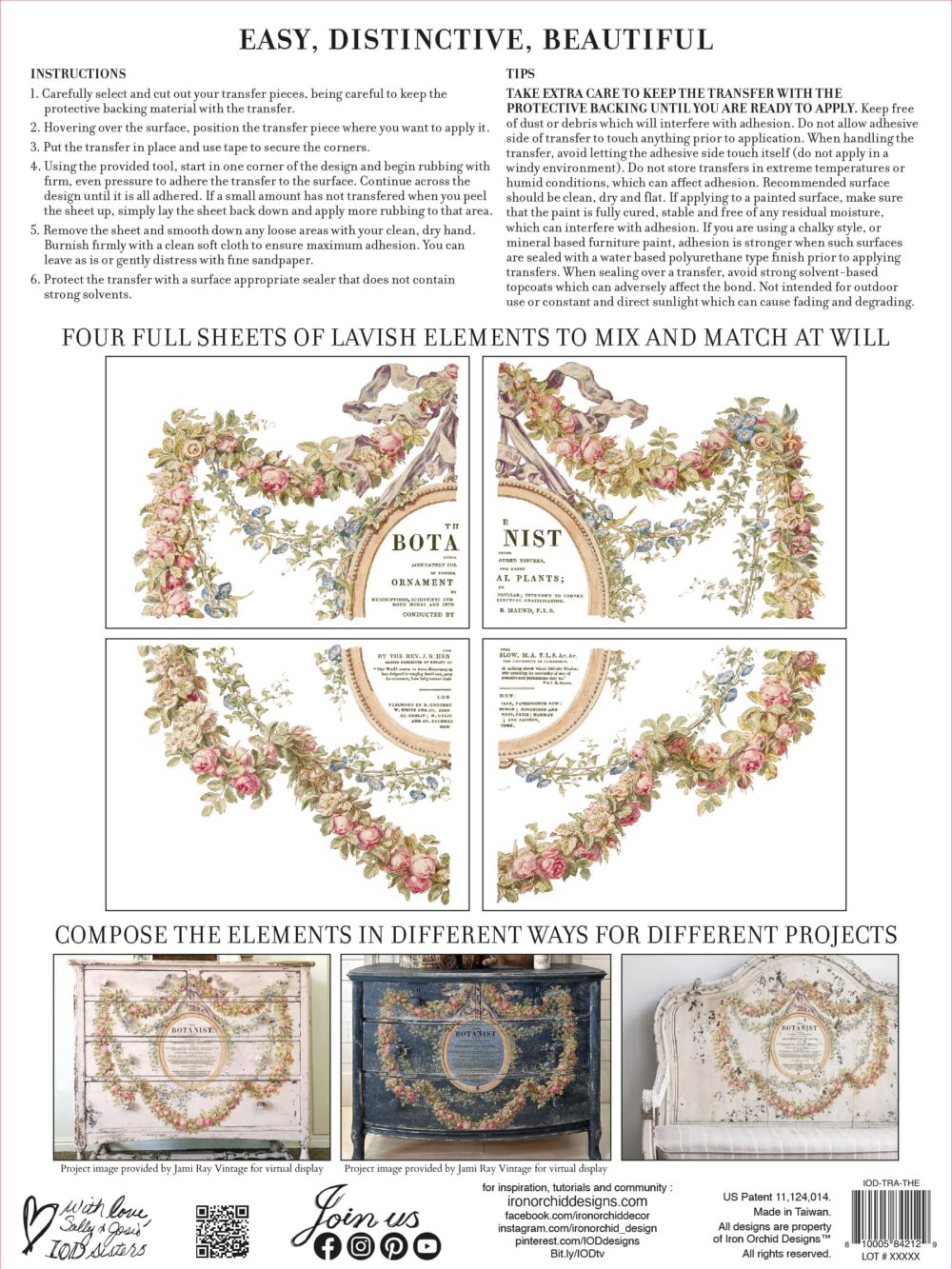 THE BOTANIST – transfer decorativ – set de 4 pagini A3 - imagine 4