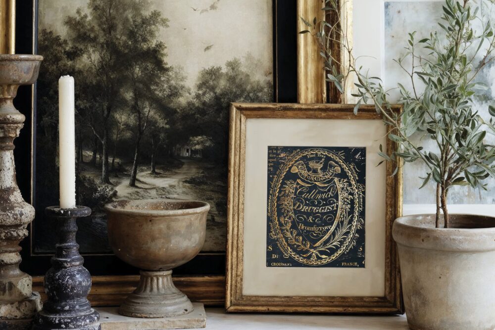 ETIQUETTES – set transfer decorativ cu folie aurie – 4 pagini A3 - imagine 7