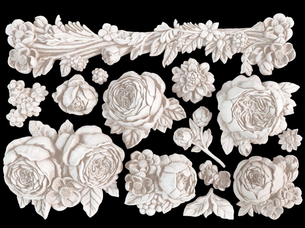 FELICITE – mulaje decorative IOD, trandafiri - imagine 4