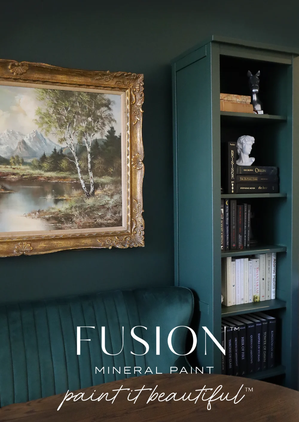 Fusion mineral paint nuanta manor green