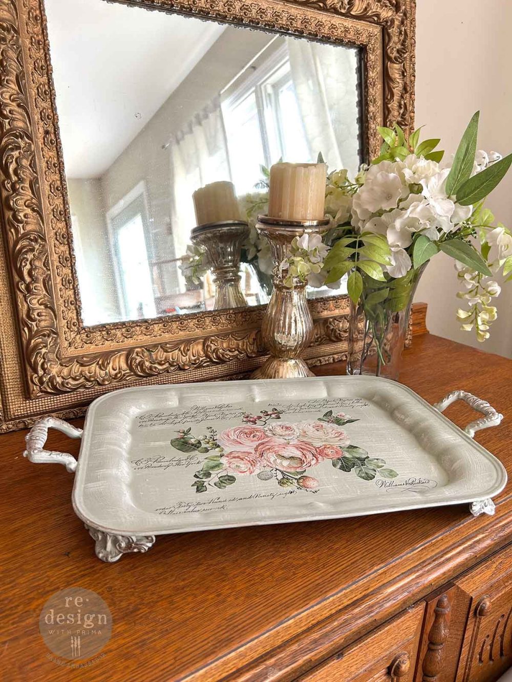 transfer decorativ redesign Blushing Blooms