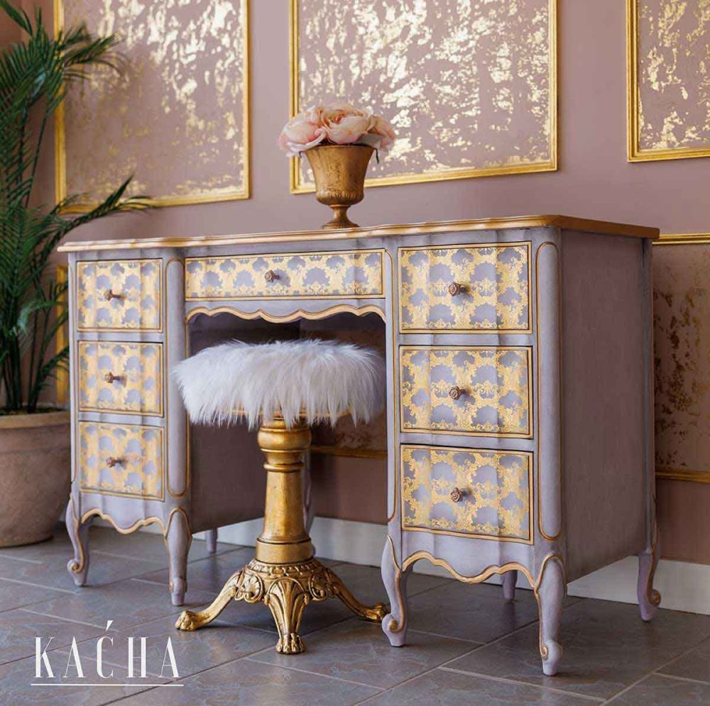 Redesign - Transfer Decorativ - Golden Lacework - Kacha - Nou