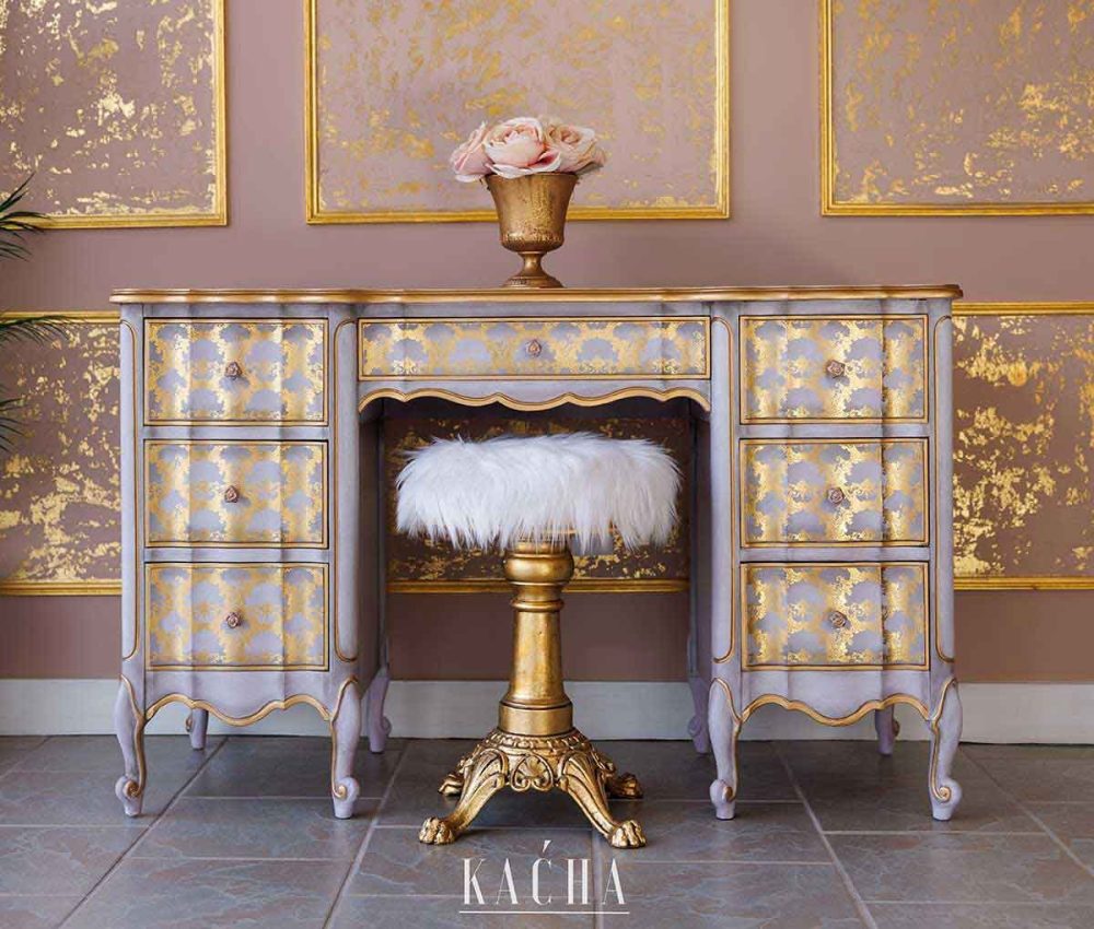 Redesign - Transfer Decorativ - Golden Lacework - Kacha - Nou