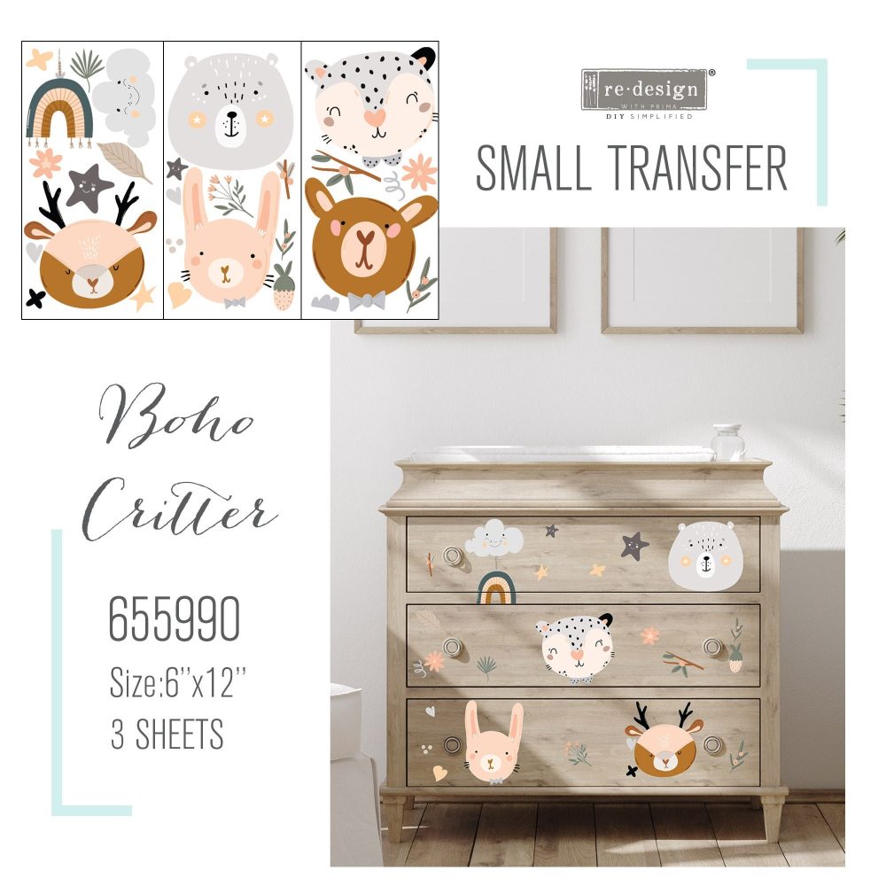 Redesign - Transfer decorativ - Boho Critter