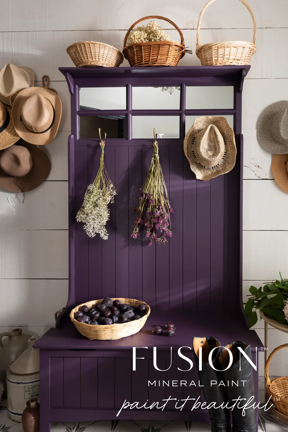 fusion mineral paint velvet plum vopsea