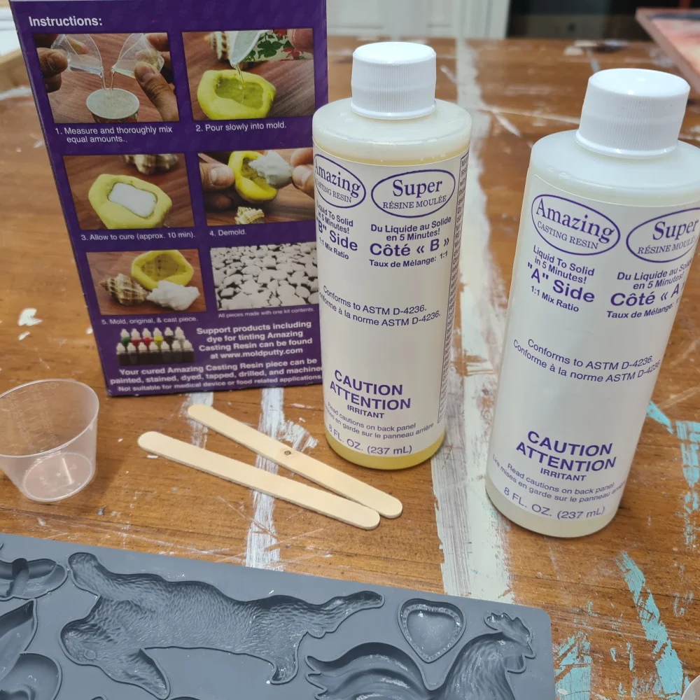 Amazing Casting Resin - Rășină de Turnare Albă, Uscare Rapidă, 2x237ml