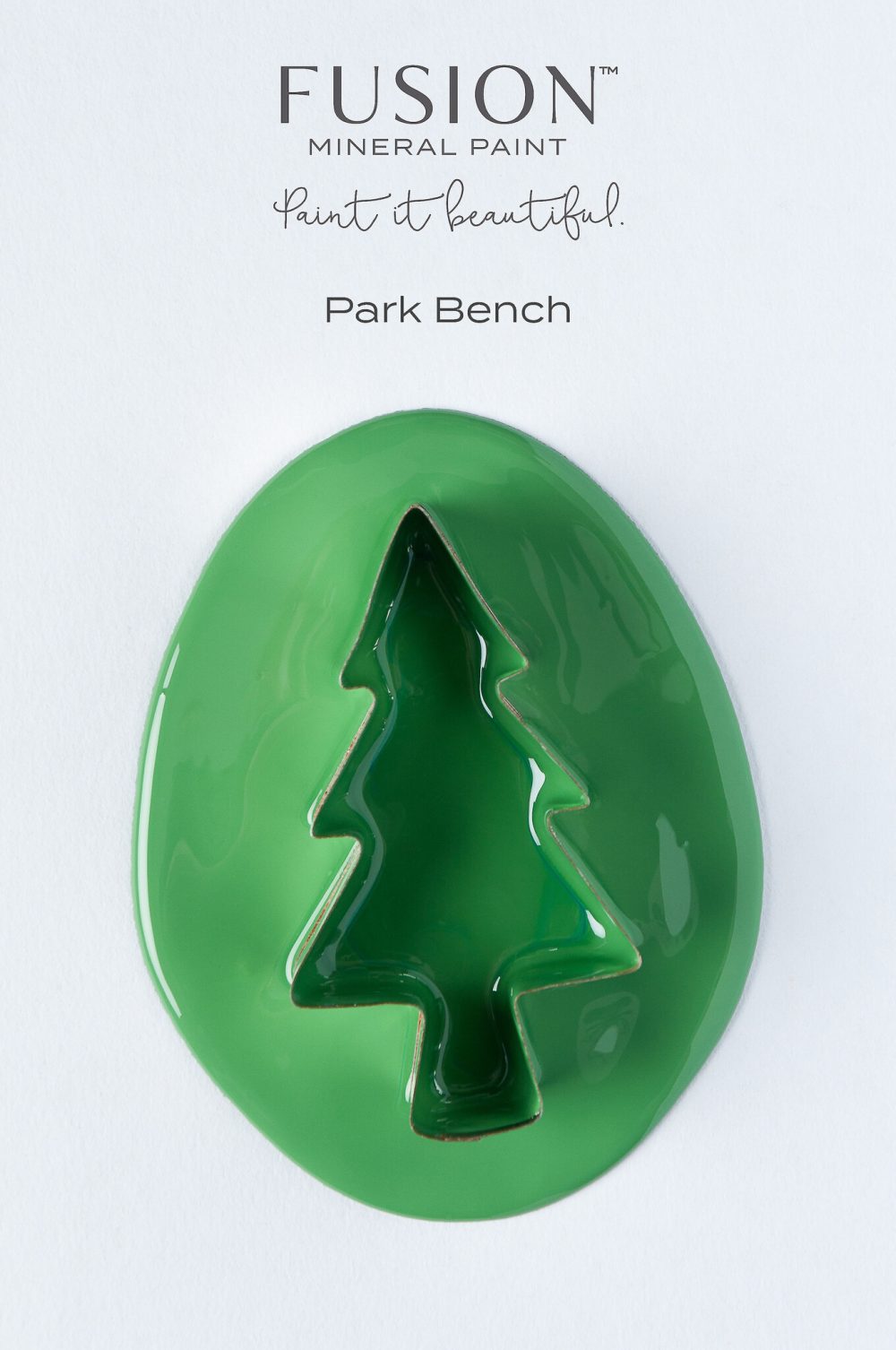 fusion mineral paint park bench