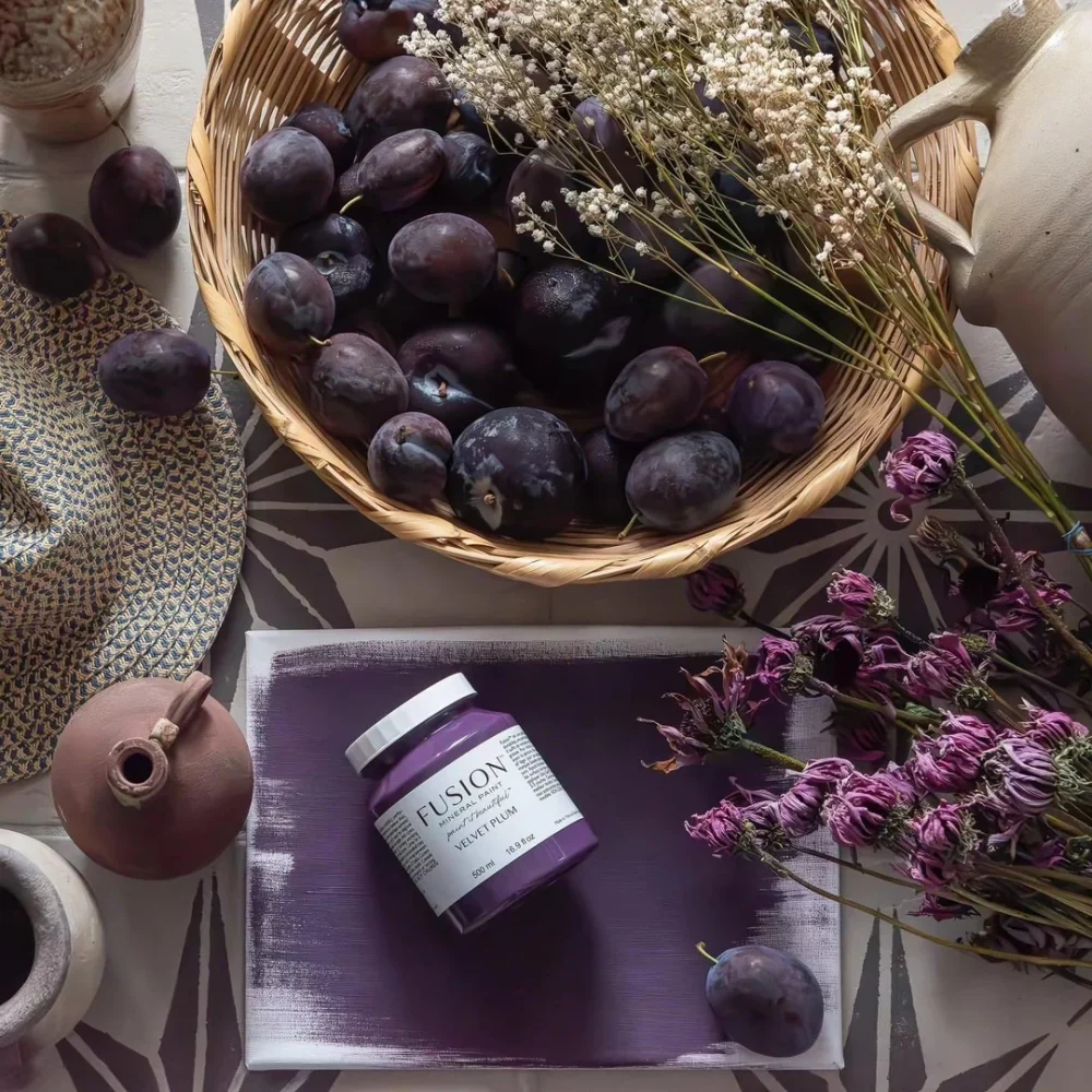 fusion mineral paint velvet plum vopsea