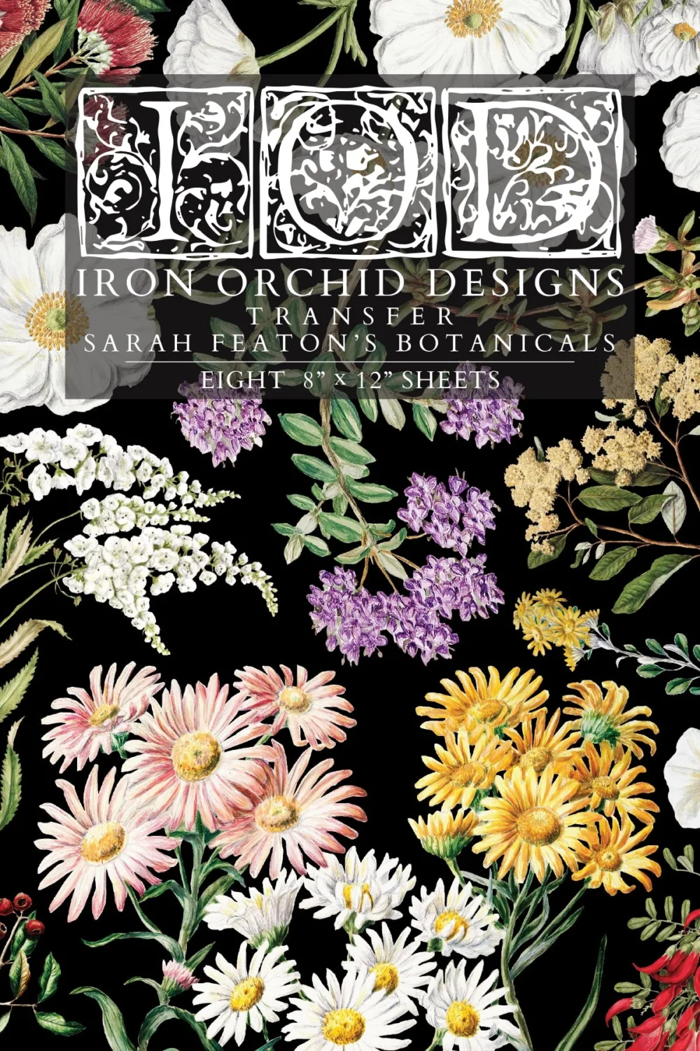 Sarah Featon’s Botanicals transfer decorativ IOD