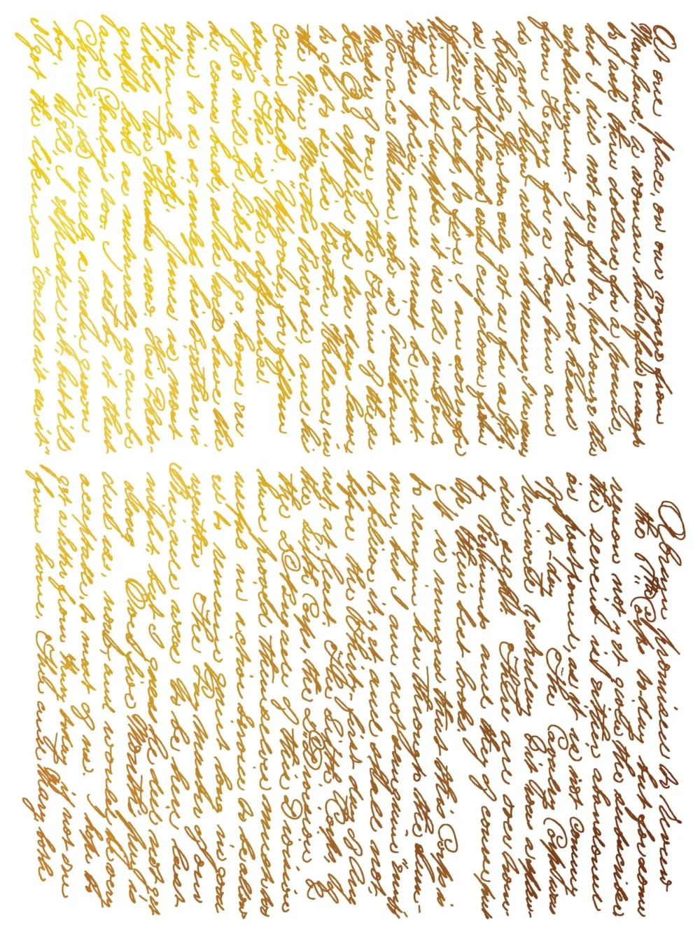 EMPORIUM – set transfer decorativ cu folie aurie – 8 pagini A3 - Nou