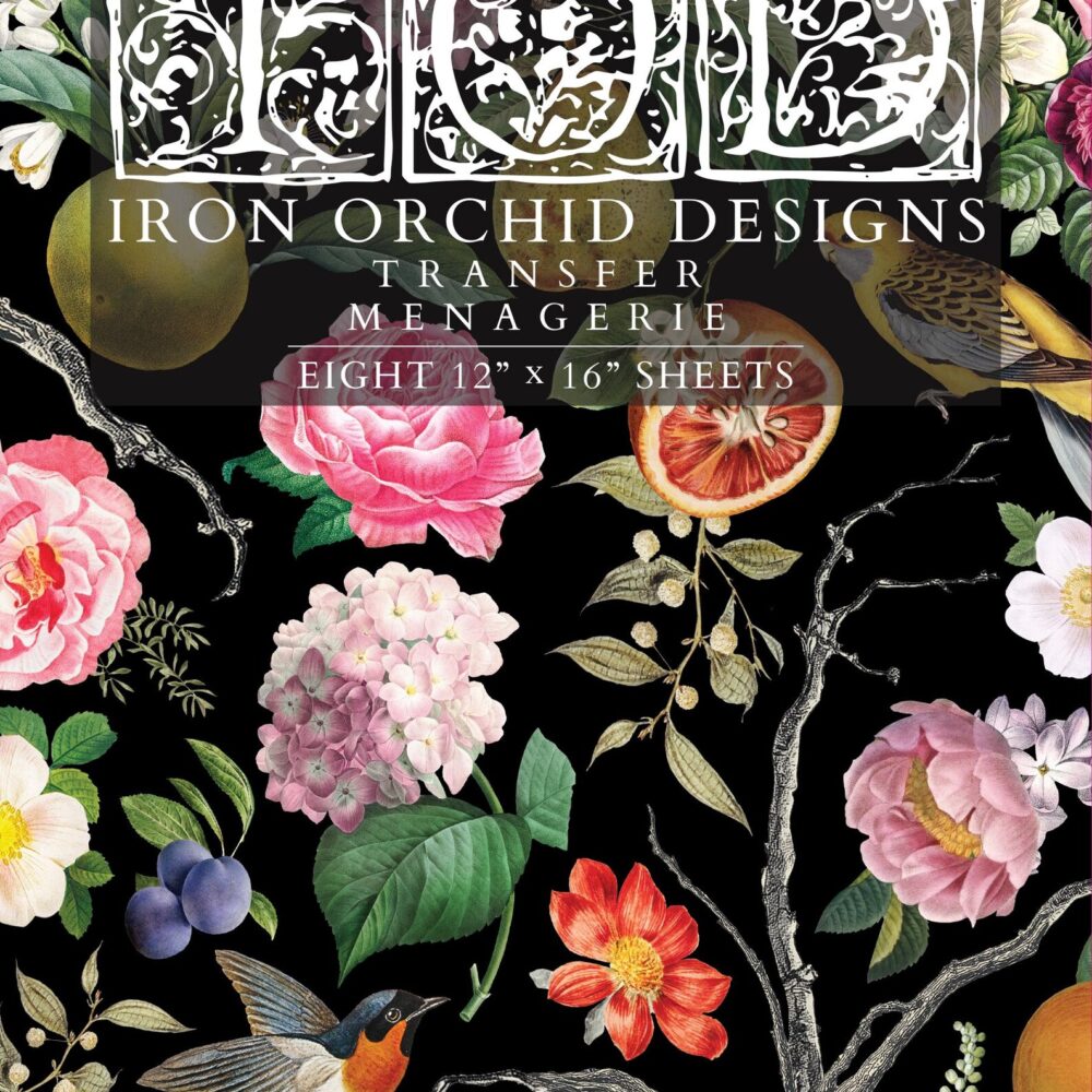 MENAGERIE IOD TRANSFER decorativ motive florale