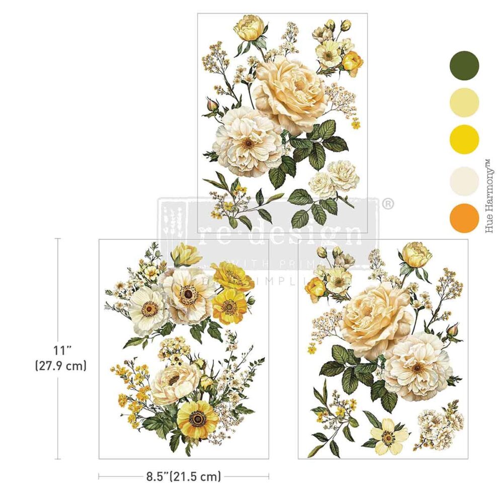 transfer decorativ redesign Yellow Bliss