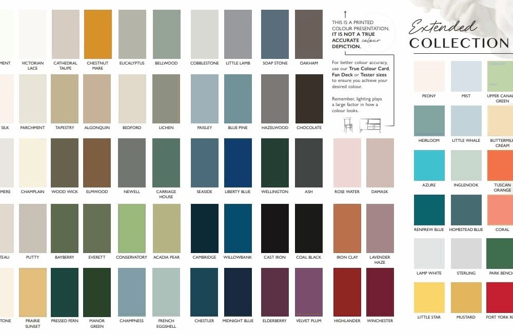 Paletar Culori - Fusion Mineral Paint - Imprimat