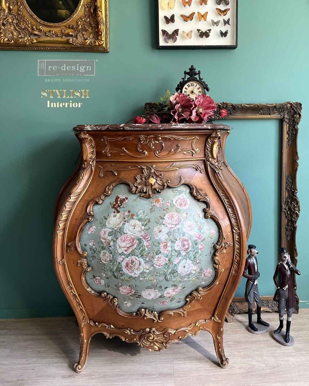 transfer redesign Blush Blossoms trandafiri romantice