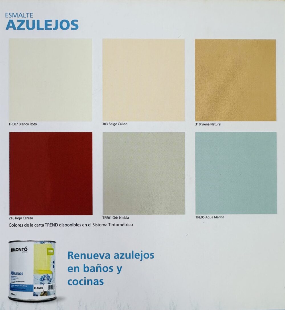 MONTO AZULEJOS - Vopsea pentru faianță - 750ml - imagine 2