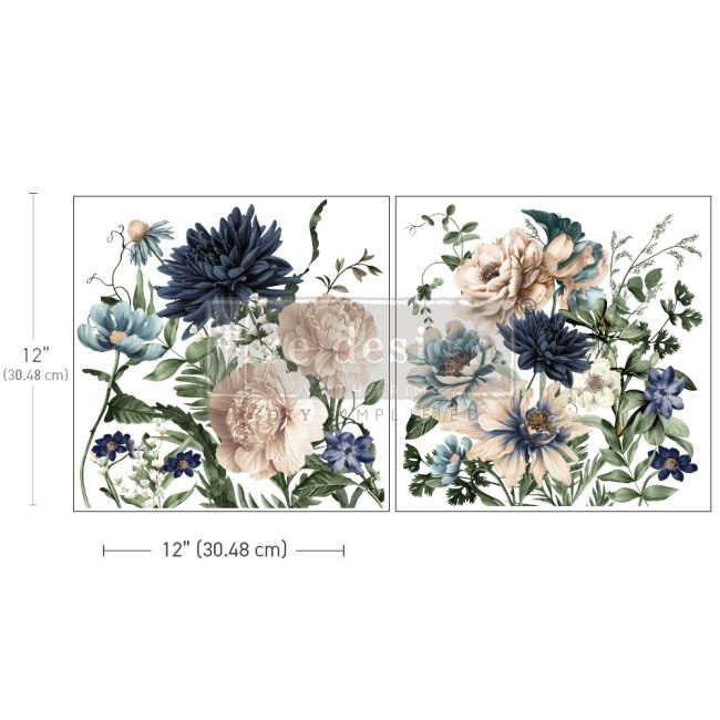 Redesign – Decor Transfer – Cerulean Blooms
