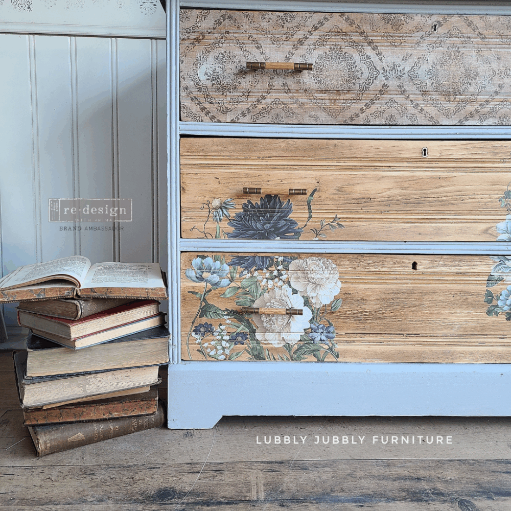 Redesign – Decor Transfer – Cerulean Blooms
