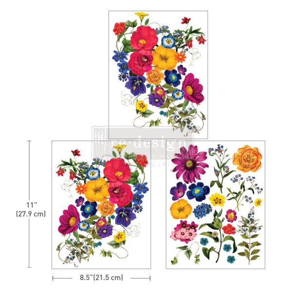 Redesign - Transfer Decorativ - Floral Kiss A4