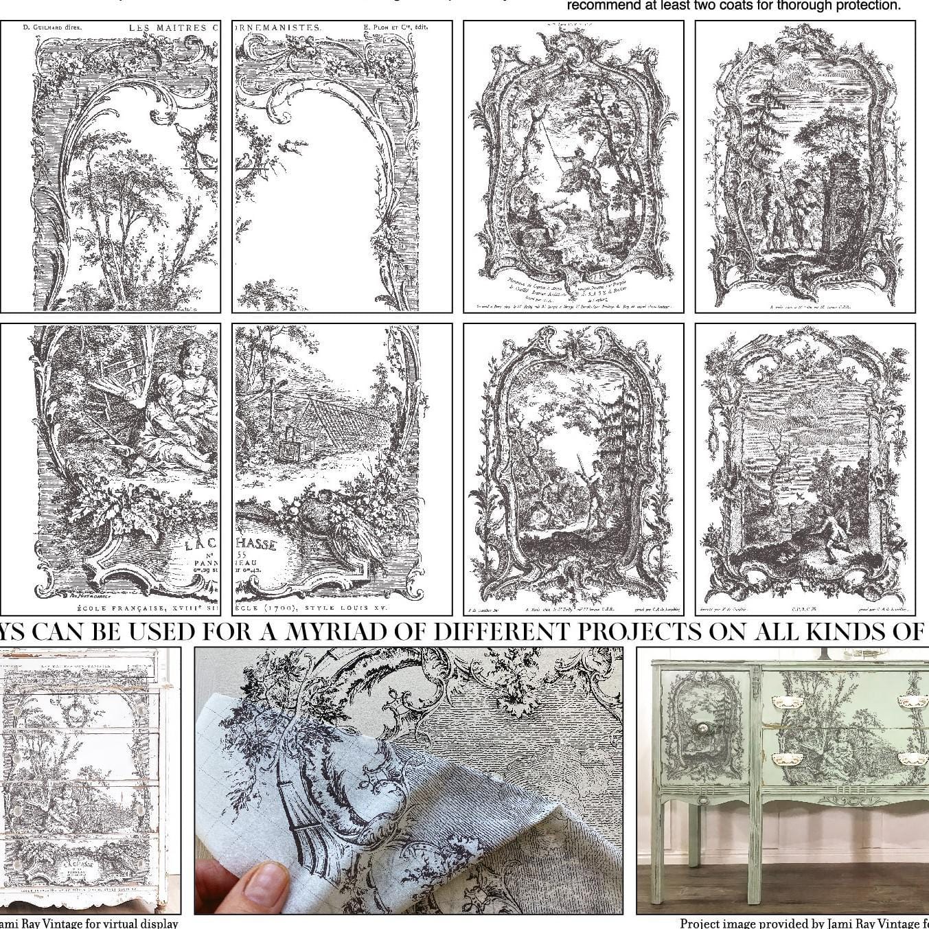 iod paint inlay La Chasse