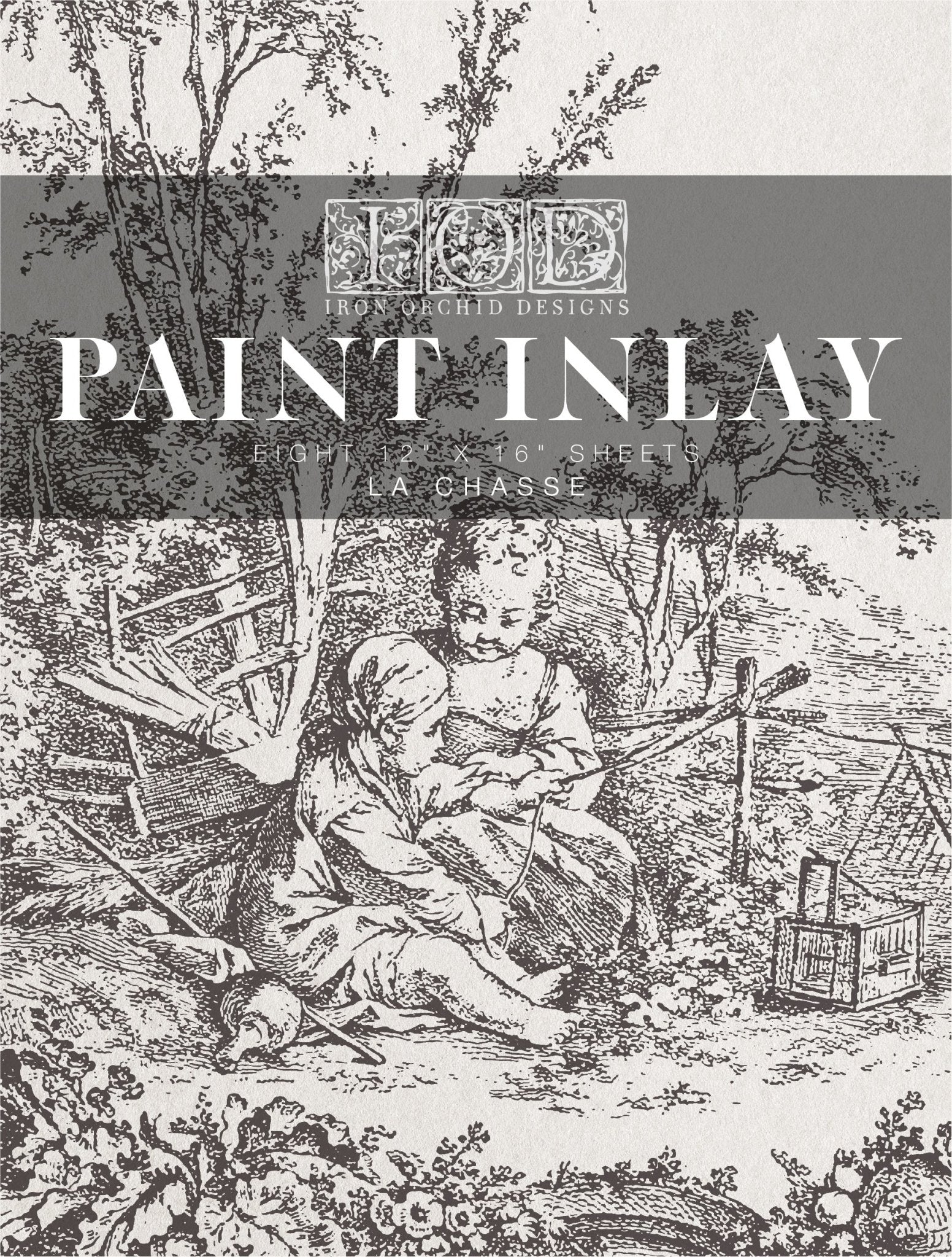 iod paint inlay La Chasse