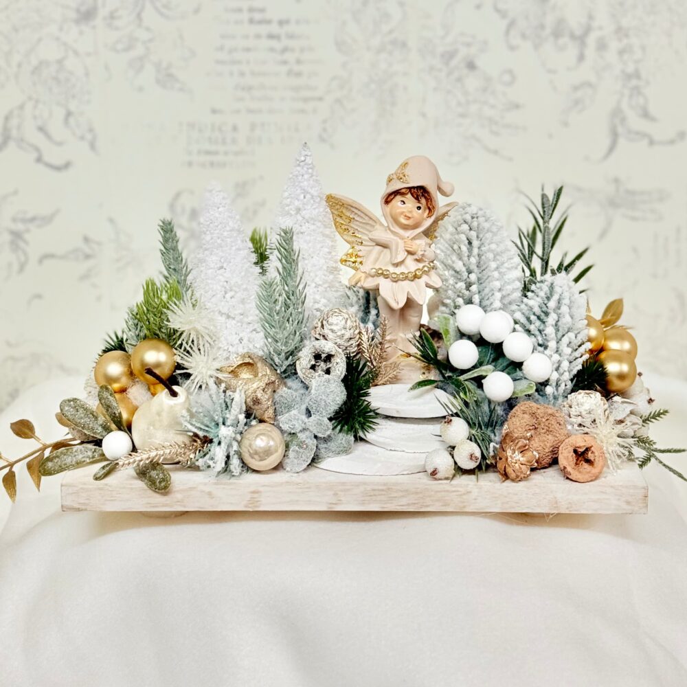 aranjament de Crăciun cu zână