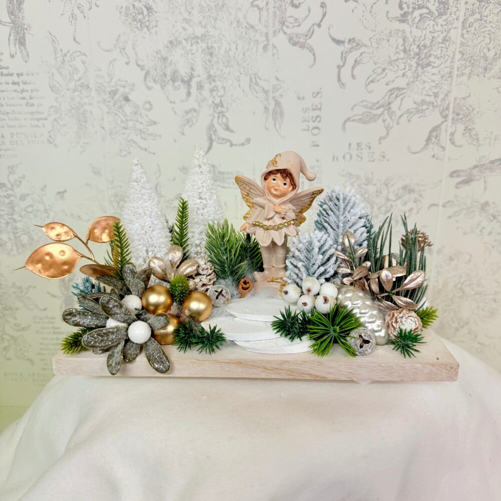 aranjament de Crăciun cu zână