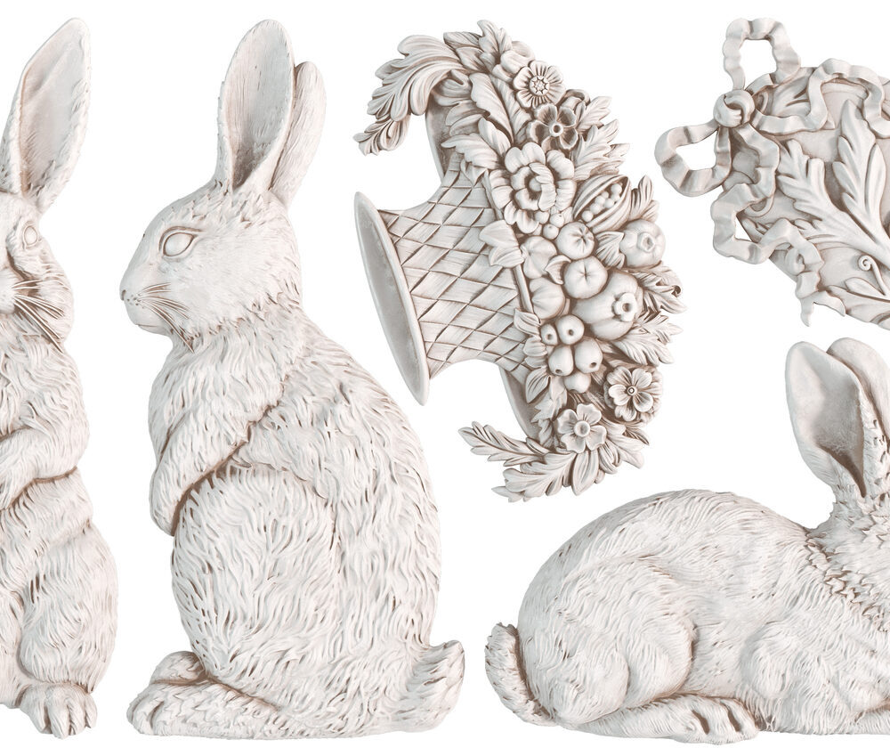 mulaj decorativ Les Lapins model cu iepurași