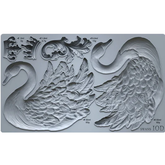 mulaj decorativ iod swans, model lebede