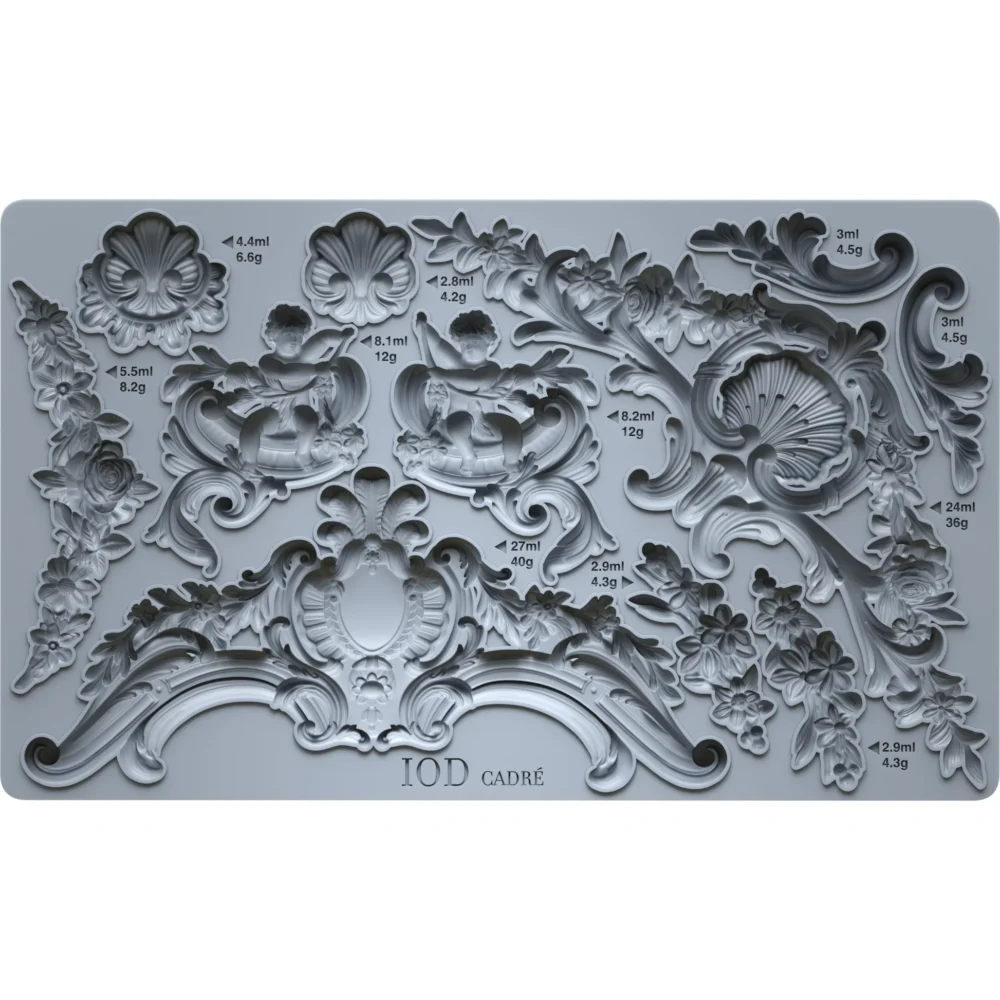 iod mulaj decorativ cadre elemente decorative delicate detaliate in stil baroc