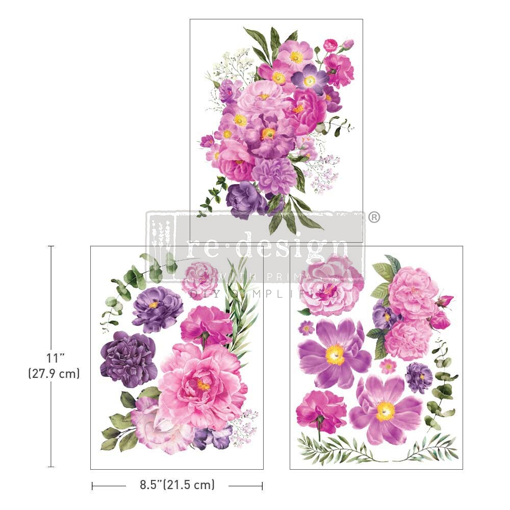 transfer decorativ redesign purple bloom